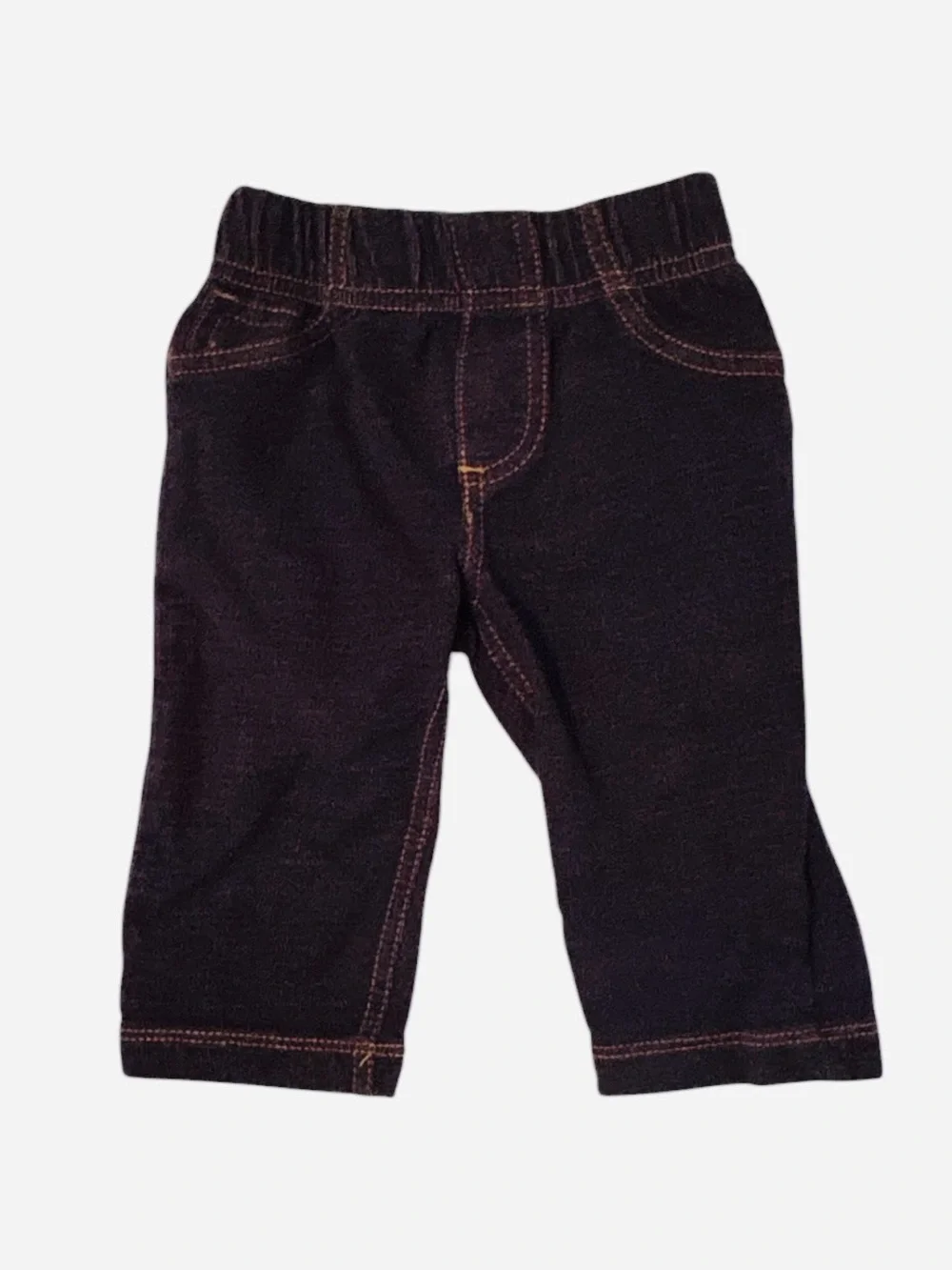 Carter's Dark Blue Pull-On Knit Jeans for Kids 6M 10 0590